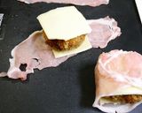 簡単！コロッケリメイク☆チーズ肉巻き作り方1写真