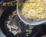塩サバ ペペロンチーノ パスタ作り方13写真