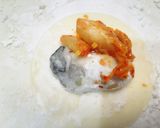 電子レンジで牡蠣キムチ餃子鍋作り方6写真