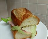 蒸しフランスパンサンド作り方4写真