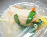 電子レンジで牡蠣キムチ餃子鍋作り方14写真