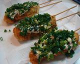 ねぎまみれ♪白身魚串カツ♡タルタル作り方8写真