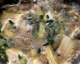 冷凍青ねぎと豆腐の卵とじ丼作り方3写真