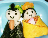 ひな祭り 簡単お雛様お弁当 幼稚園用作り方5写真