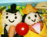ひな祭り 簡単お雛様お弁当 幼稚園用作り方7写真