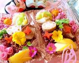 ひな祭り 大人可愛い おにぎりデコ弁当作り方6写真