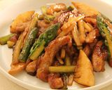 アスパラ青椒肉糸糸作り方6写真