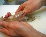 イカとふきの田楽味噌和え作り方1写真