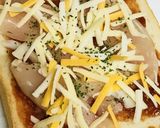 ピザ風☆ケチャップチーズチキン・トースト作り方2写真