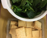 ほうれん草とアサリの卵とじ♪作り方1写真
