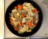 家にあるものでOK☆野菜とお肉の甘辛煮作り方5写真