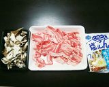 舞茸が香る豚肉の塩昆布炒め作り方1写真