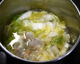 簡単！ポカポカ☆エビたま白菜の生姜スープ作り方3写真