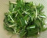 簡単!トマトと水菜のサラダ作り方1写真
