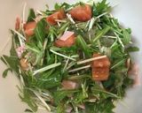簡単!トマトと水菜のサラダ作り方4写真