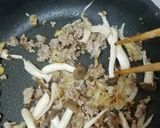 アボカドと豚ミンチの味噌クリームスパ作り方3写真