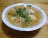 えのきと豆腐の中華スープ作り方4写真