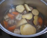 鶏肉とさつま芋と人参の煮物作り方5写真