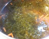 もずくと水菜と鶏ささみのスープ。作り方6写真