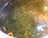 もずくと水菜と鶏ささみのスープ。作り方6写真