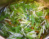 もずくと水菜と鶏ささみのスープ。作り方7写真