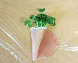 簡単！かいわれ大根の生ハム巻き作り方3写真