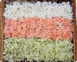 ひな祭りカラー❀三色太巻き寿司作り方5写真