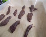 夏みかんの皮と実で♡チョコがけしたお菓子作り方2写真