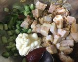 角煮アレンジ☆角煮ときゅうりのマヨやっこ作り方3写真