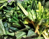 簡単！ほうれん草としめじの醤油マヨ炒め作り方1写真