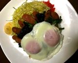 ほうれん草とウィンナーのポパイ丼作り方10写真
