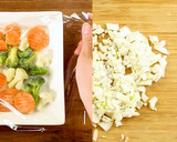 野菜たっぷり蒸しミートローフ作り方1写真