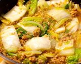 白菜がたっぷり食べられるひき肉くずあん。作り方5写真