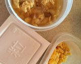 納豆とコーンで親子丼アレンジ作り方1写真