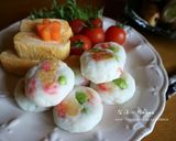 春色はんぺん焼き☆ポリ袋で超簡単☆お弁当作り方4写真