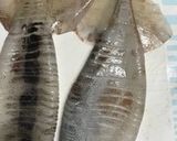 極旨☆いかの二色焼き☆塩レモン&甘だれ作り方1写真