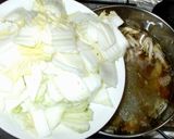 鶏もも肉スープ♪簡単白菜春雨人参しめじ作り方10写真