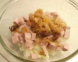 魚肉ソーセージと福神漬けのオムレツ作り方5写真