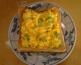 簡単朝食　スクランブルエッグトースト作り方6写真