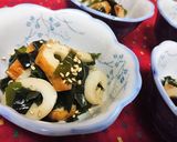 シンプル【竹輪とワカメのわさび醤油和え】作り方7写真