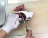 ぶり(いなだ)あらの処理作り方3写真