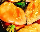 蒸し鶏ケチャップソースチーズのせ作り方3写真