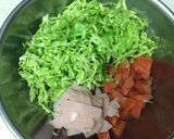 簡単！ほうれん草と生野菜のサラダ作り方1写真