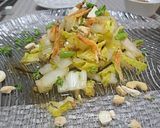 白菜と塩昆布と干し海老のサラダ作り方4写真