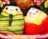 キャラ弁♡ひなまつりお雛様とお内裏様作り方6写真