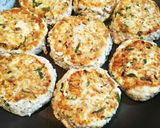 さば缶とお豆腐で♪お好み焼きハンバーグ作り方4写真