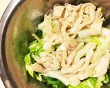 レモンでサッパリ鶏皮白菜サラダ作り方3写真