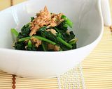 菜っ葉とツナを辛子醤油で食べると美味いよ作り方3写真