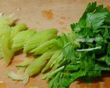 簡単✤鶏むね肉とセロリ もやしのポン酢煮作り方1写真
