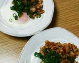 ほっこりする味♡温泉卵の鶏そぼろ餡のせ❣作り方1写真